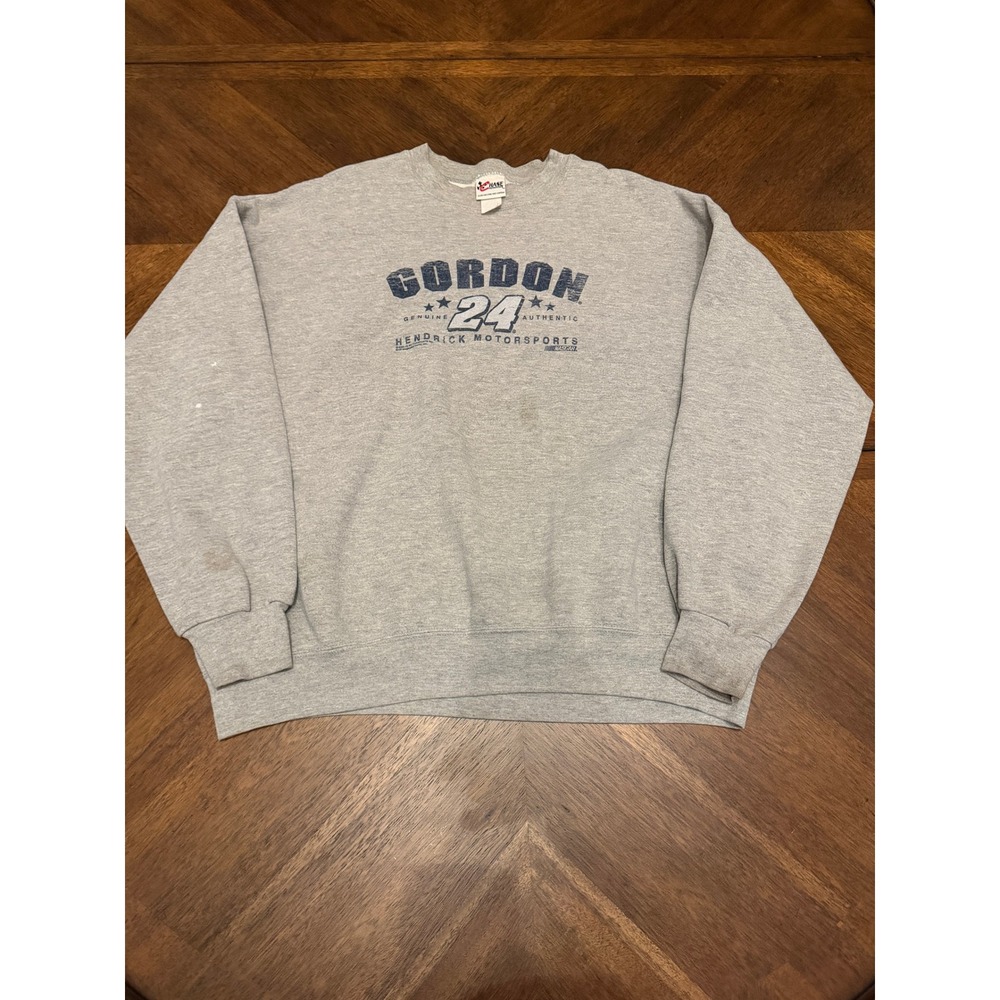 Chase Authentics Jeff Gordon 24 Hendrick Motorsports Sweatshirt Mens XL‎ Gray